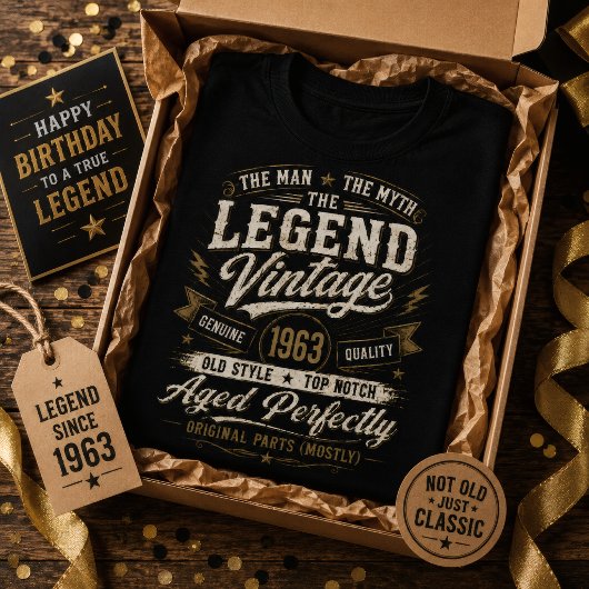 ヴィンテージ 1963 完璧なエイジング 63歳の誕生日 Tシャツ