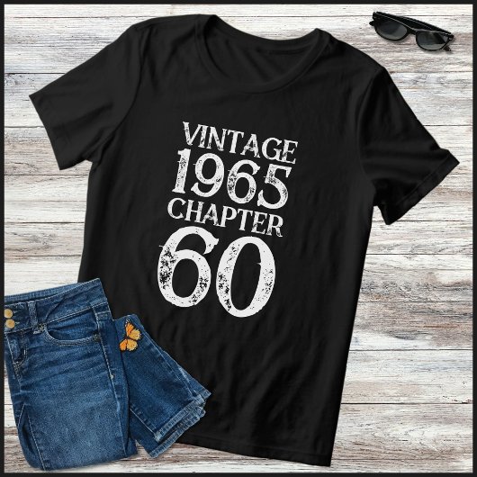 ヴィンテージ 1965 チャプター 60 六十歳の誕生日 トライブレンドＴシャツ