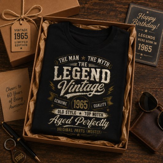 ヴィンテージ 1965 61歳の誕生日 Tシャツ