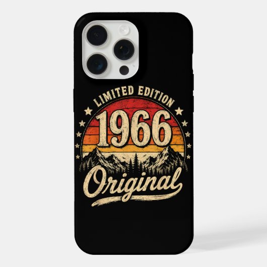 ヴィンテージ 1966 限定版 オリジナル iPhoneケース (裏面)