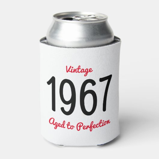 ヴィンテージ 1967 完熟 50歳 誕生日ギフト 缶クーラー (缶正面)