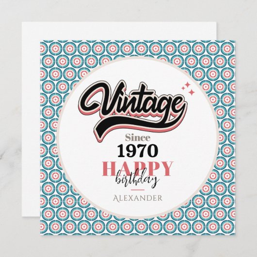 ヴィンテージ- 1970 (正面/裏面)