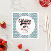 ヴィンテージ- 1970 スタンダードカクテルナプキン (インサイチュ)