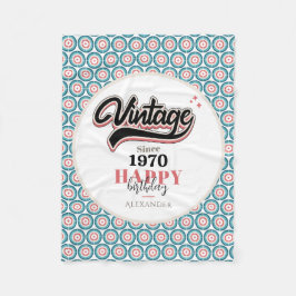 ヴィンテージ- 1970 フリースブランケット