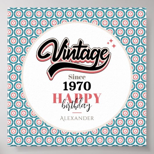 ヴィンテージ- 1970 ポスター (正面)