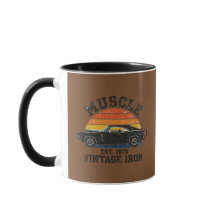 ヴィンテージ 1970 マッスルカー アイアン コーヒーマグ