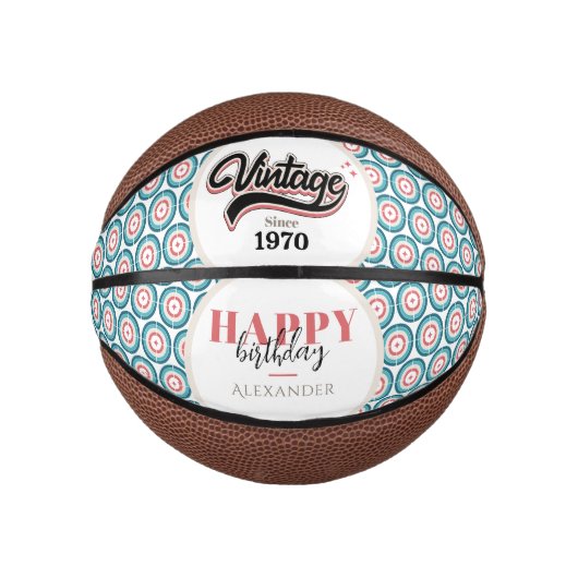 ヴィンテージ- 1970 ミニバスケットボール (正面)