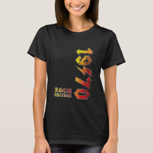 ヴィンテージ 1970 ロック エディション レトロ音楽好きへのギフト Tシャツ