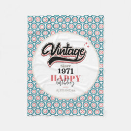 ヴィンテージ- 1971 フリースブランケット