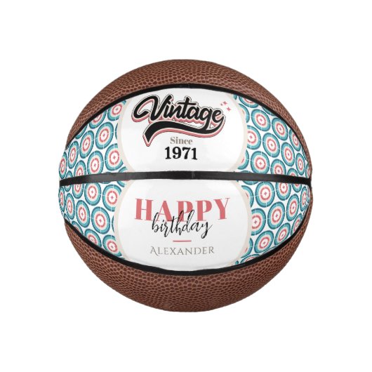 ヴィンテージ- 1971 ミニバスケットボール (正面)