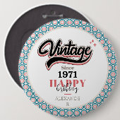 ヴィンテージ- 1971 缶バッジ (正面&裏面)