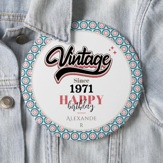 ヴィンテージ- 1971 缶バッジ (インサイチュ)