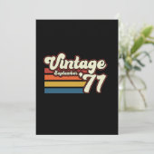 ヴィンテージ 1971 50歳の誕生日 招待状 (スタンド正面)