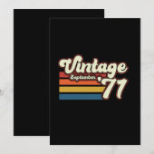 ヴィンテージ 1971 50歳の誕生日 招待状 (正面/裏面)