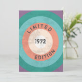 ヴィンテージ 1972年限定版 50歳の誕生日 招待状 (スタンド正面)