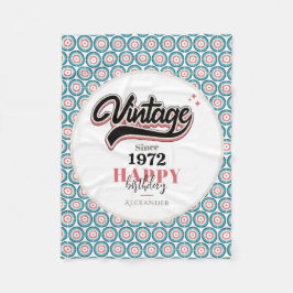 ヴィンテージ- 1972 フリースブランケット