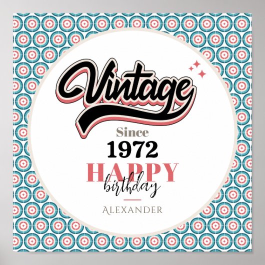 ヴィンテージ- 1972 ポスター (正面)