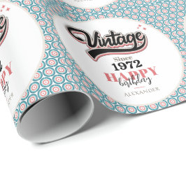 ヴィンテージ- 1972 ラッピングペーパー