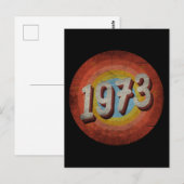 ヴィンテージ 1973年 男女 誕生日プレゼント ポストカード (正面/裏面)