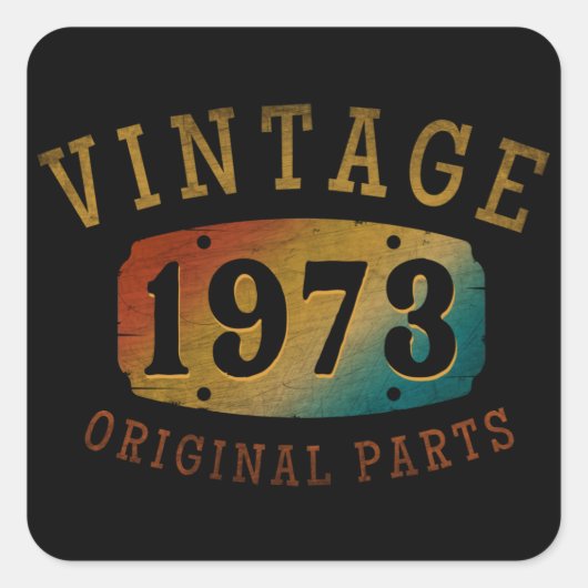 ヴィンテージ 1973 オリジナル パーツ スクエアシール (正面)