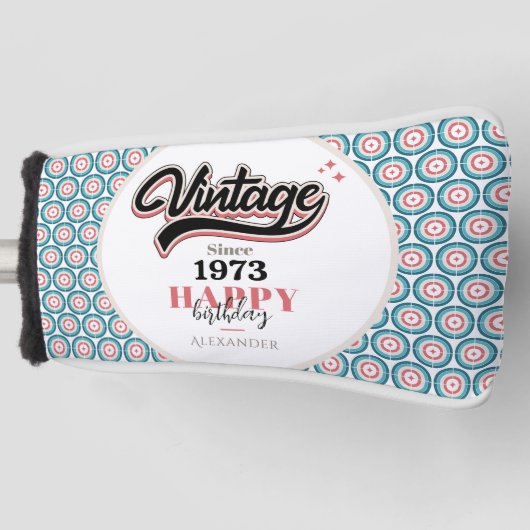 ヴィンテージ- 1973 ゴルフヘッドカバー (正面)