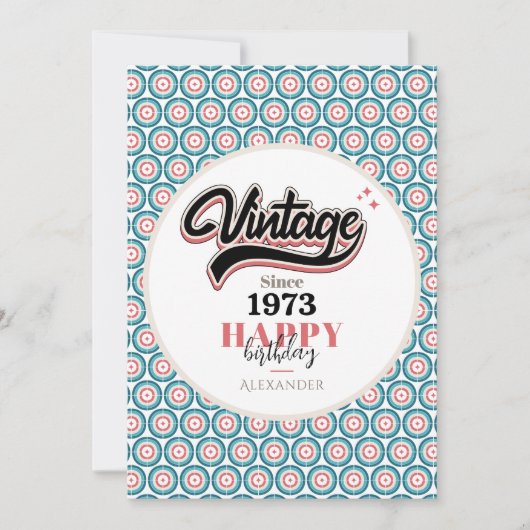 ヴィンテージ- 1973 シーズンカード (正面)