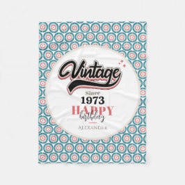 ヴィンテージ- 1973 フリースブランケット