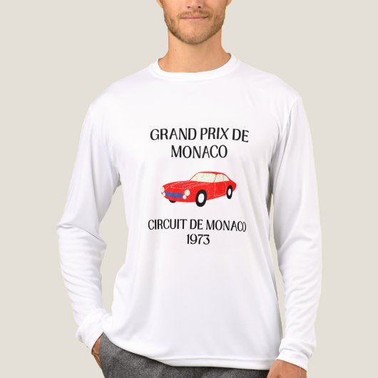 ヴィンテージ 1973 モナコグランプリ レーシング トライブレンドTシャツ (正面)