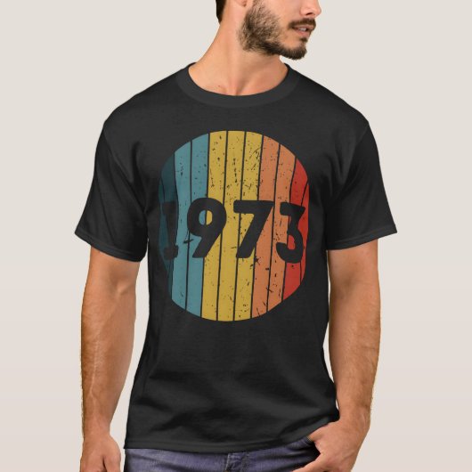 ヴィンテージ 1973 レトロ ギフト Tシャツ (正面)