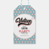 ヴィンテージ- 1974 ギフトタグ (裏面)
