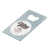 ヴィンテージ- 1974 クレジットカード栓抜き (正面アングル)