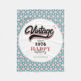 ヴィンテージ- 1974 フリースブランケット