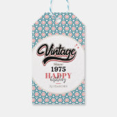 ヴィンテージ- 1975 ギフトタグ (裏面)