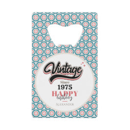 ヴィンテージ- 1975 クレジットカード栓抜き