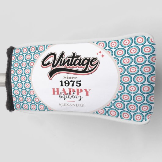 ヴィンテージ- 1975 ゴルフヘッドカバー (正面)