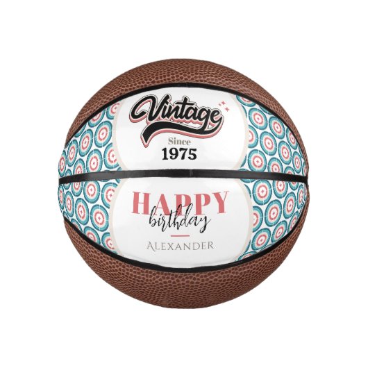 ヴィンテージ- 1975 ミニバスケットボール (正面)