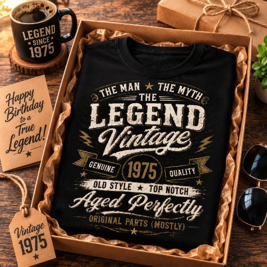 ヴィンテージ 1975 完璧にエイジング 51歳の誕生日 Tシャツ
