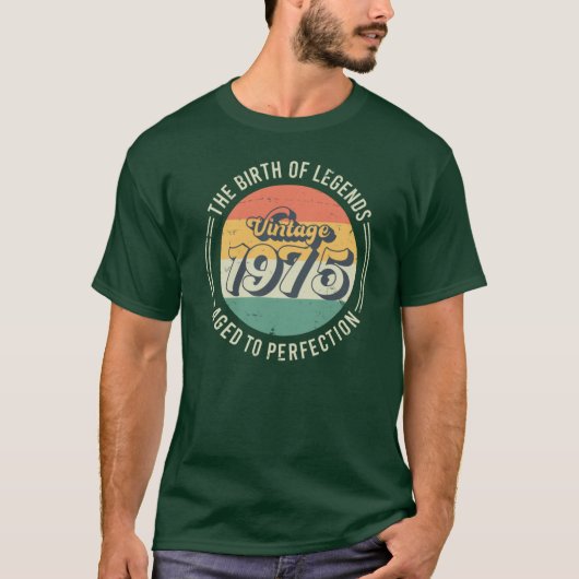ヴィンテージ 1975 年 面白い ギフト Tシャツ (正面)
