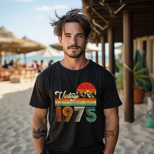 ヴィンテージ 1975 限定版 50歳の誕生日 Tシャツ