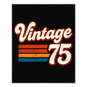 ヴィンテージ 1975 1975年製 50歳の誕生日 50周年 フォトプリント