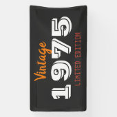 ヴィンテージ 1975 50歳の誕生日 - 限定版レトロ 横断幕 (縦)