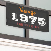 ヴィンテージ 1975 50歳の誕生日 - 限定版レトロ 横断幕 (ビルの外側)