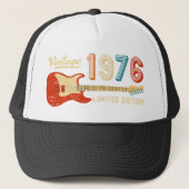 ヴィンテージ 1976年 50歳の誕生日 エレキギター ベーシスト キャップ (正面)