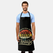 ヴィンテージ 1976年 50歳 50歳の誕生日 エプロン (着用した状態)