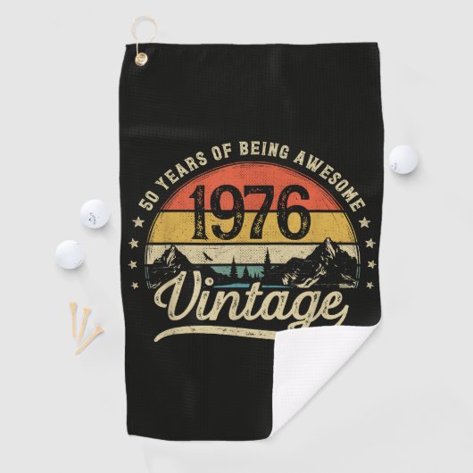 ヴィンテージ 1976年 50歳 50歳の誕生日 ゴルフタオル (インサイチュ)