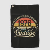 ヴィンテージ 1976年 50歳 50歳の誕生日 ゴルフタオル (正面)