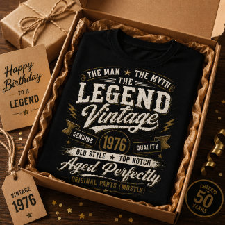 ヴィンテージ 1976 完璧にエイジング 50歳の誕生日 Tシャツ