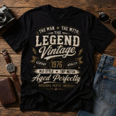 ヴィンテージ 1976 完璧にエイジング 50歳の誕生日 Tシャツ