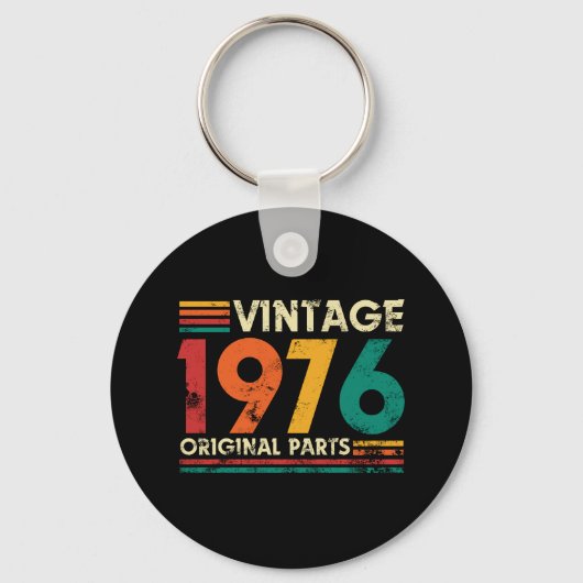 ヴィンテージ 1976 50歳の誕生日 キーホルダー (正面)