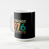 ヴィンテージ 1976 50歳の誕生日 コーヒーマグカップ (正面左)